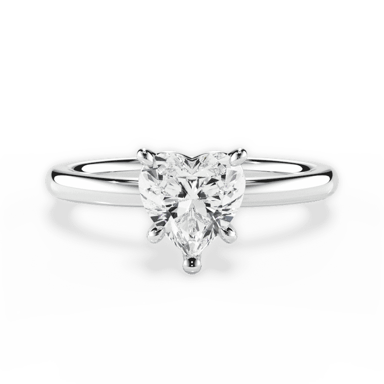 14kt White Gold/18kt White Gold/Platinum/heart/top sku 1HZ4775