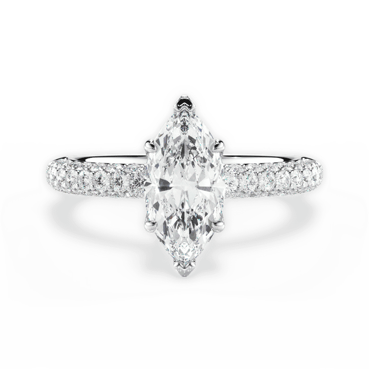 14kt White Gold/18kt White Gold/Platinum/marquise/top sku 1MZ1340