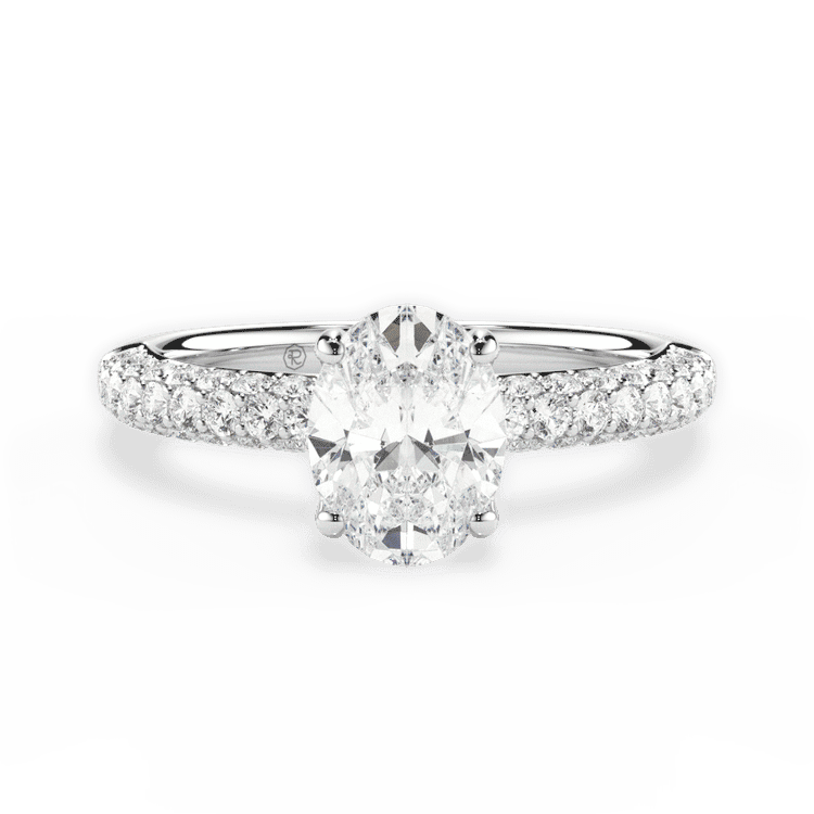 14kt White Gold/18kt White Gold/Platinum/oval/top sku 1OZ1340