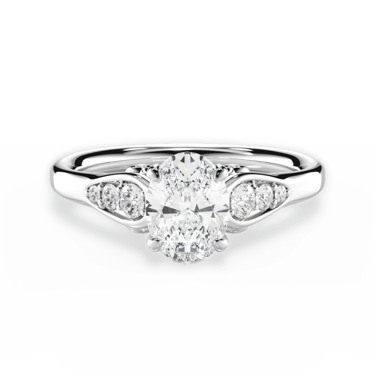 14kt White Gold/18kt White Gold/Platinum/oval/top sku 1OZ4757