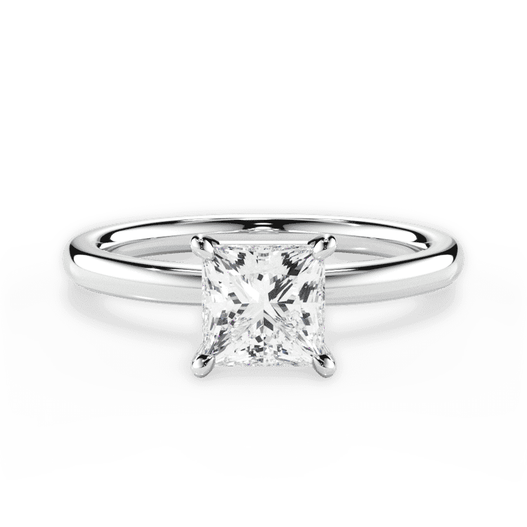 14kt White Gold/18kt White Gold/Platinum/princess/top sku 1PCZ4775