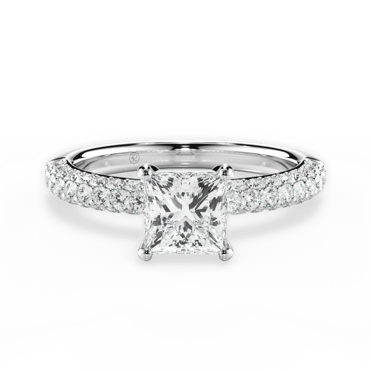 14kt White Gold/18kt White Gold/Platinum/princess/top sku 1PCZ1340