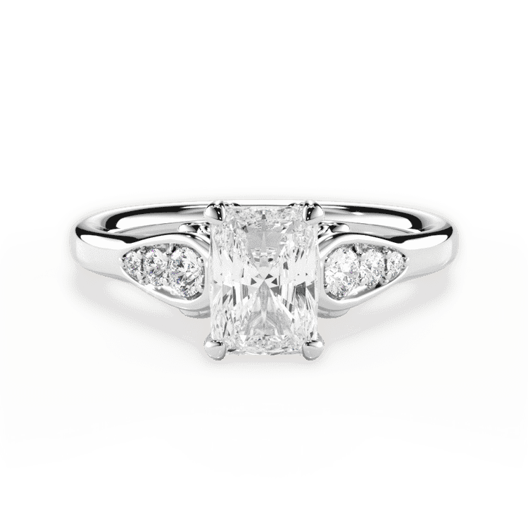 14kt White Gold/18kt White Gold/Platinum/radiant/top sku 1RAZ4757