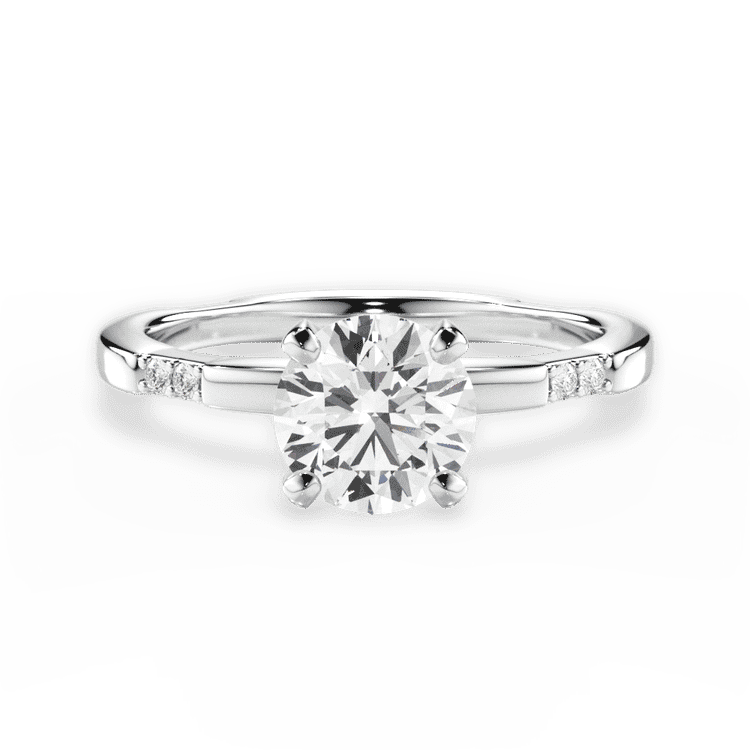 14kt White Gold/18kt White Gold/Platinum/round/top sku 1RZ1399