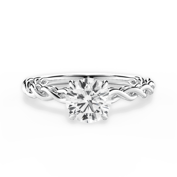 14kt White Gold/18kt White Gold/Platinum/round/top sku 1RZ4711