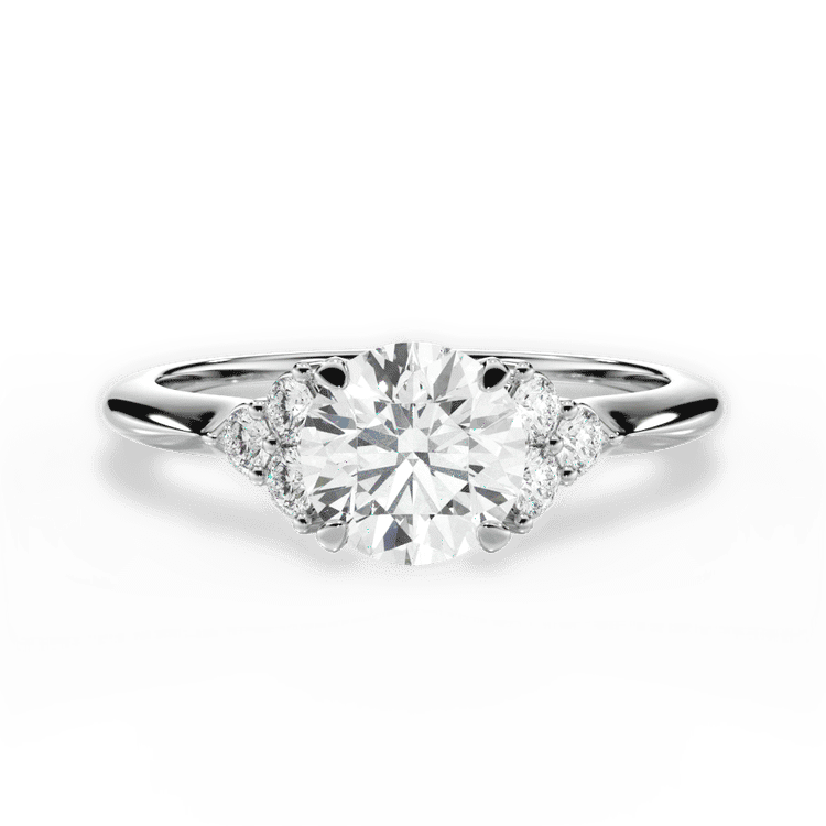 14kt White Gold/18kt White Gold/Platinum/round/top sku 1RZ4705