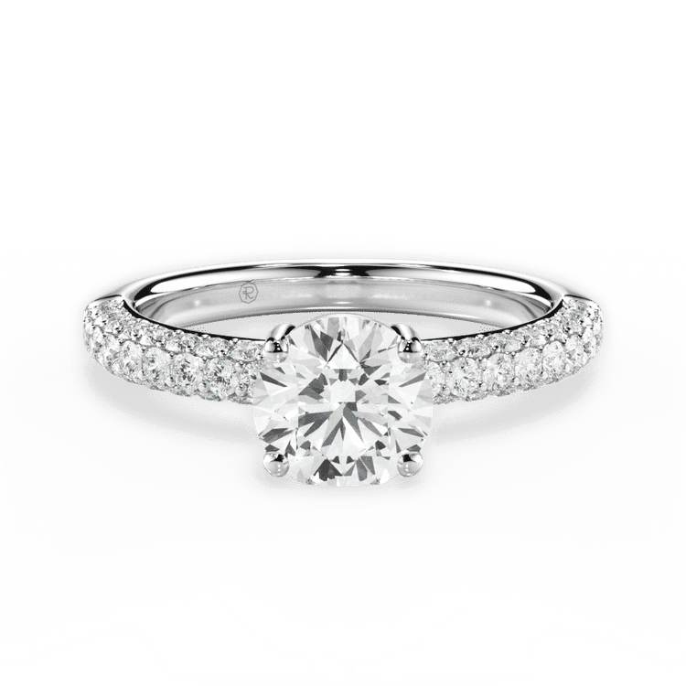 14kt White Gold/18kt White Gold/Platinum/round/top sku 1RZ1340