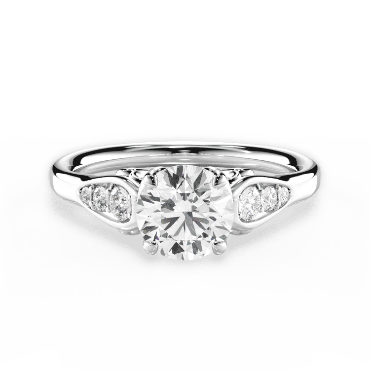 14kt White Gold/18kt White Gold/Platinum/round/top sku 1RZ4757