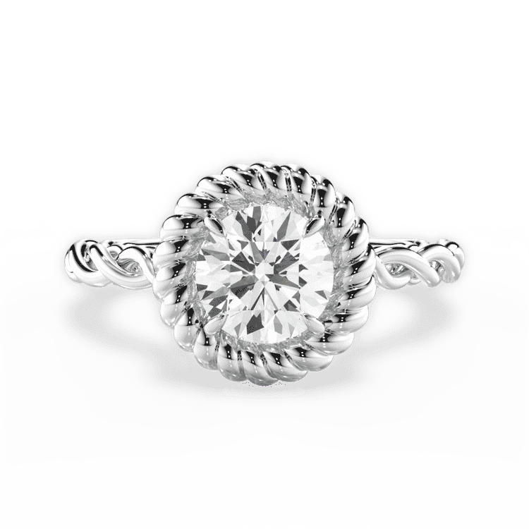 14kt White Gold/18kt White Gold/Platinum/round/top sku 1RZ4766