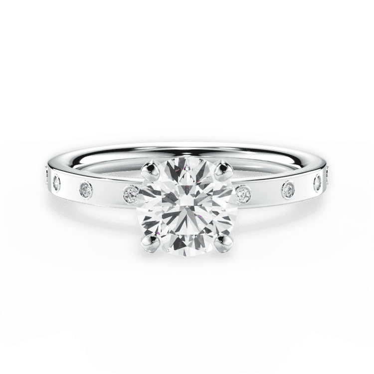 14kt White Gold/18kt White Gold/Platinum/round/top sku 1RZ1398