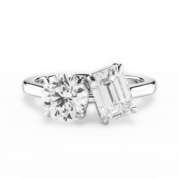 14kt White Gold/18kt White Gold/Platinum/emerald/top sku 1RZ1003BLDEM