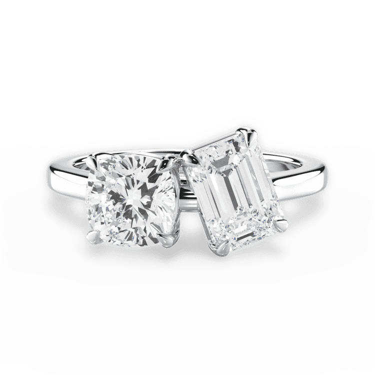 14kt White Gold/18kt White Gold/Platinum/emerald/top sku 1CUZ1002BLDEM
