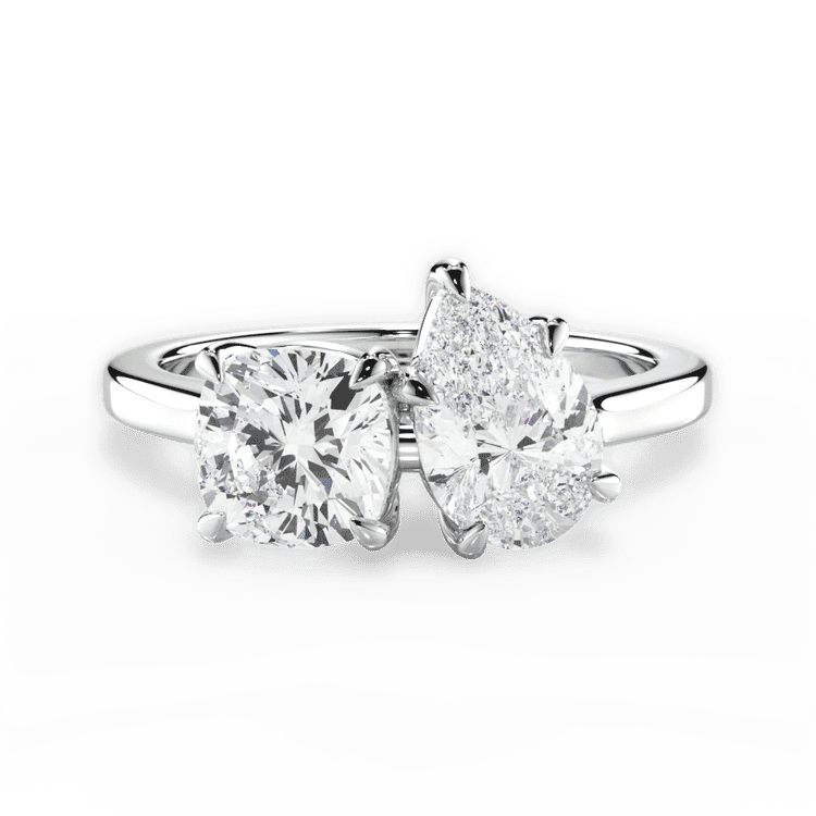 14kt White Gold/18kt White Gold/Platinum/pear/top sku 1CUZ1002BPE