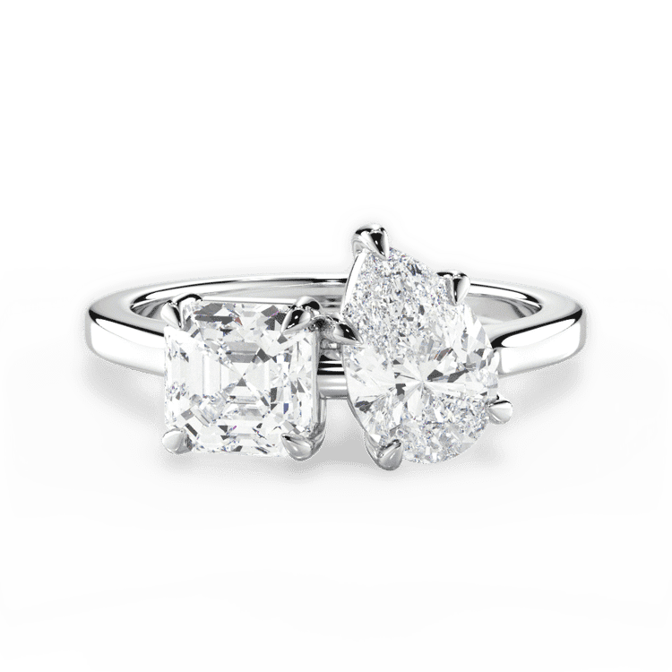 14kt White Gold/18kt White Gold/Platinum/pear/top sku 1ASZ1001ALDPE