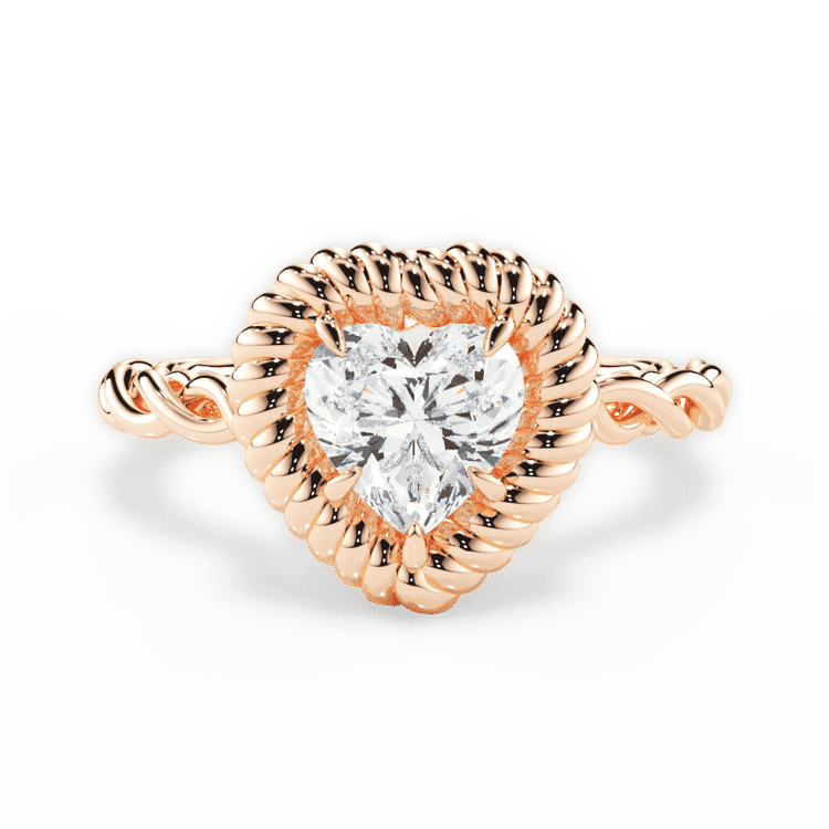 14kt Rose Gold/18kt Rose Gold/heart/top sku 1HZ4766