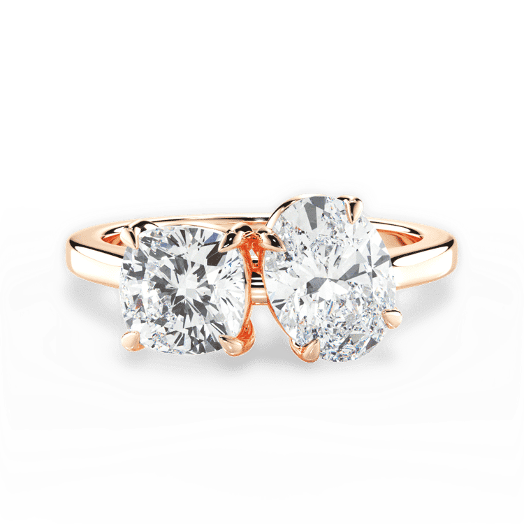 14kt Rose Gold/18kt Rose Gold/oval/top sku 1CUZ1002CLDOV