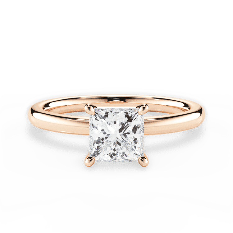 14kt Rose Gold/18kt Rose Gold/princess/top sku 1PCZ4775