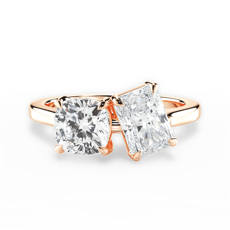 14kt Rose Gold/18kt Rose Gold/radiant/top sku 1CUZ1002CLDRA