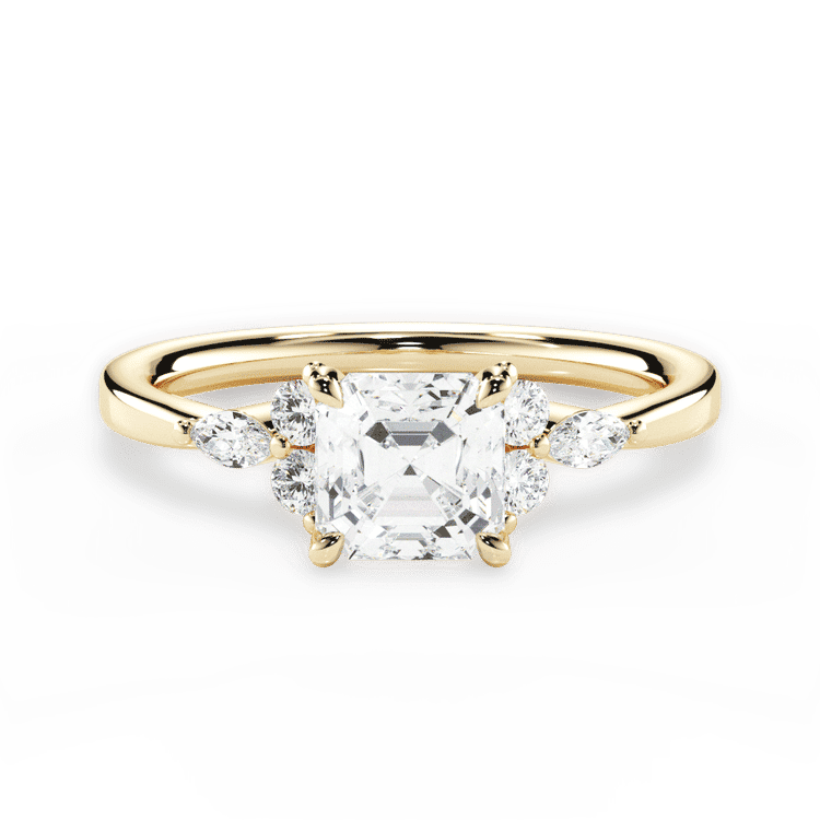 14kt Yellow Gold/18kt Yellow Gold/asscher/top sku 1ASZ1405