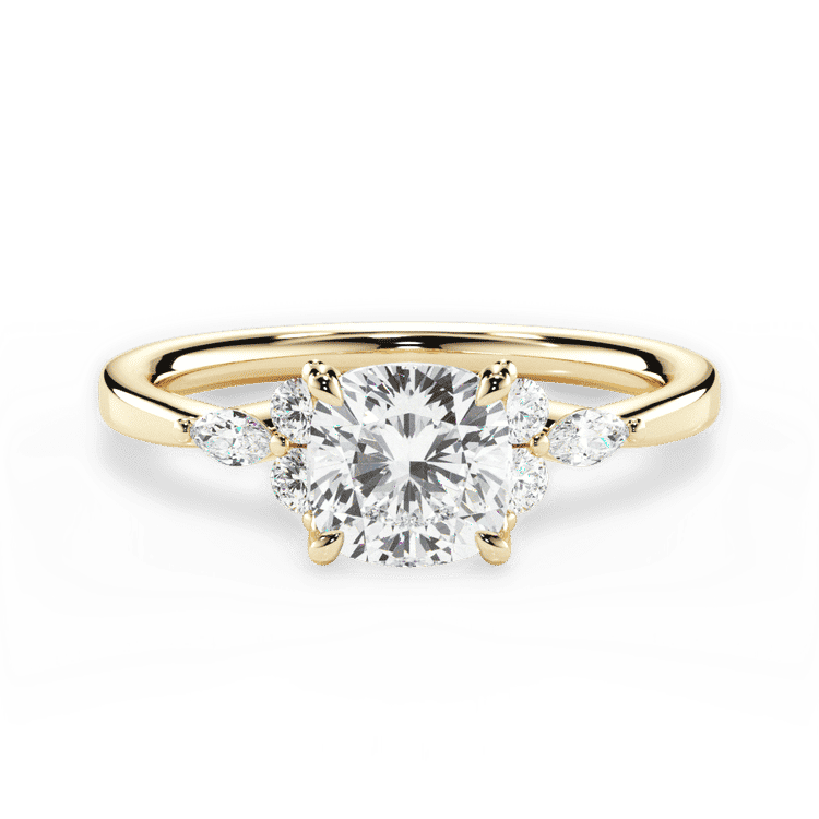 14kt Yellow Gold/18kt Yellow Gold/cushion/top sku 1CUZ1405