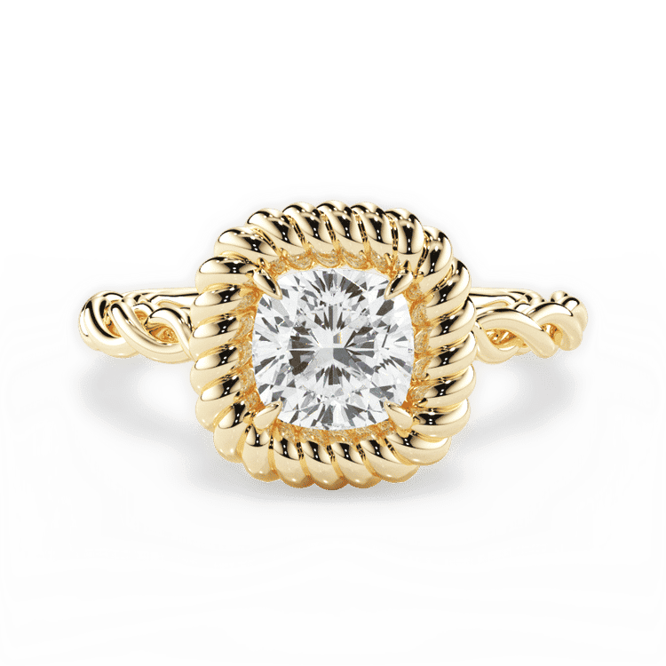 14kt Yellow Gold/18kt Yellow Gold/cushion/top sku 1CUZ4766