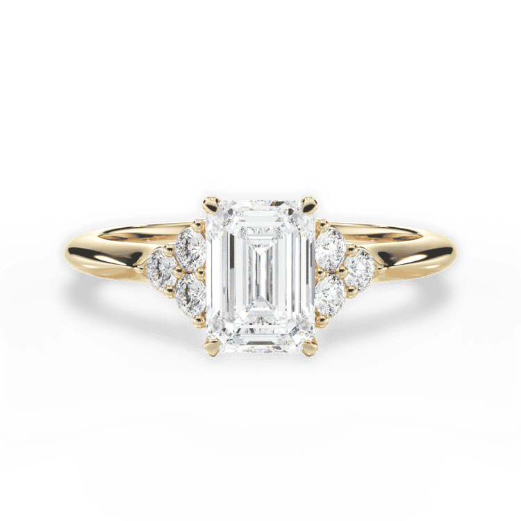 14kt Yellow Gold/18kt Yellow Gold/emerald/top sku 1ECZ4705