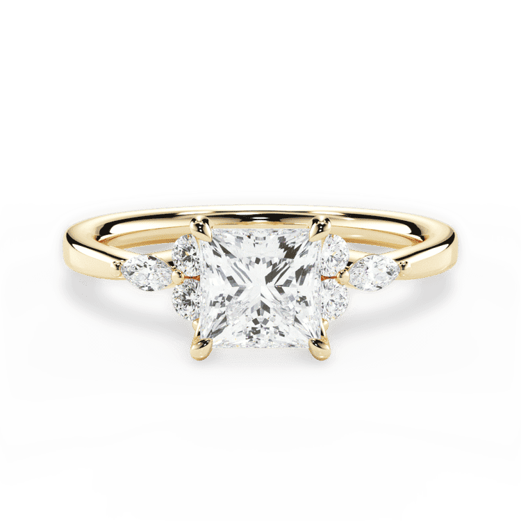 14kt Yellow Gold/18kt Yellow Gold/princess/top sku 1PCZ1405