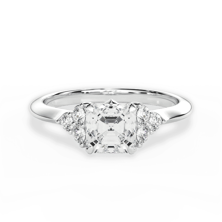 14kt White Gold/18kt White Gold/Platinum/asscher/top sku 1ASZ4705