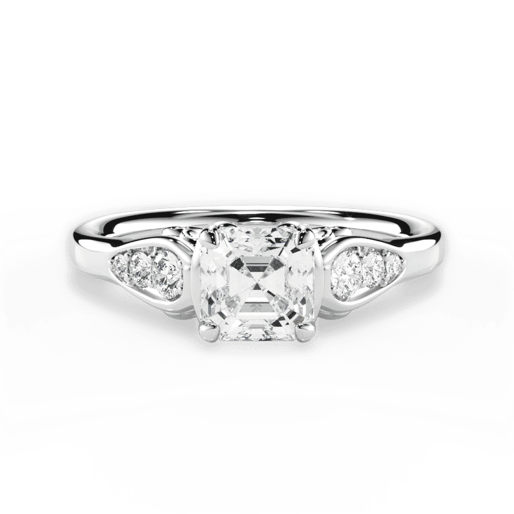 14kt White Gold/18kt White Gold/Platinum/asscher/top sku 1ASZ4757