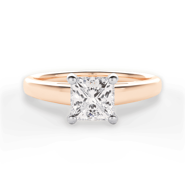 14kt Rose Gold/18kt Rose Gold/princess/top sku 1PCZ7231
