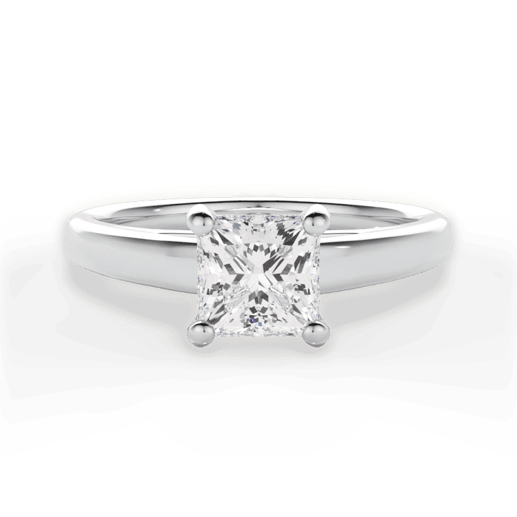 14kt White Gold/18kt White Gold/Platinum/princess/top sku 1PCZ7231