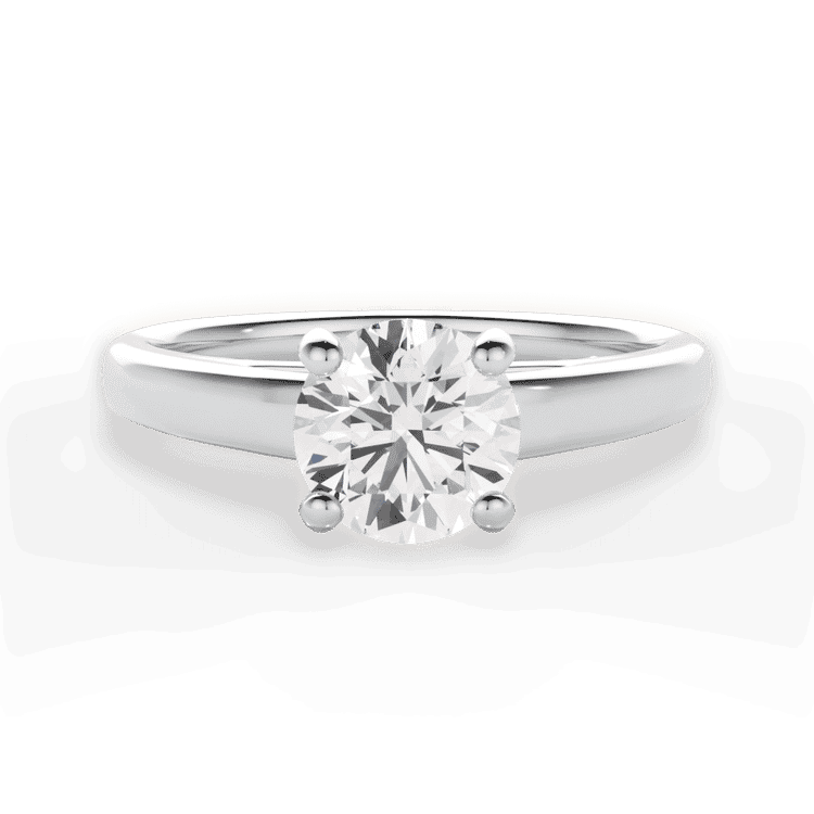 14kt White Gold/18kt White Gold/Platinum/round/top sku 1RZ7231