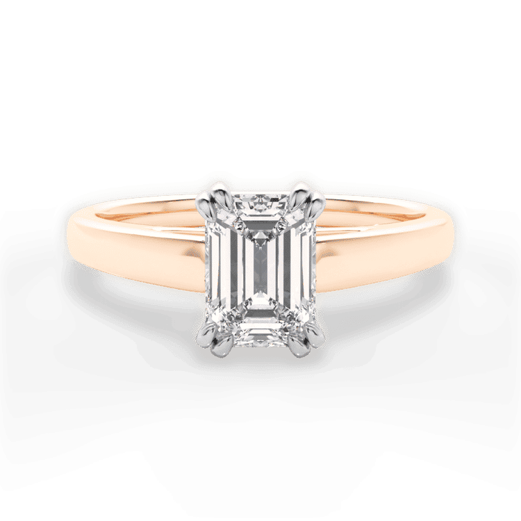 14kt Rose Gold/18kt Rose Gold/emerald/top sku 1ECZ7232