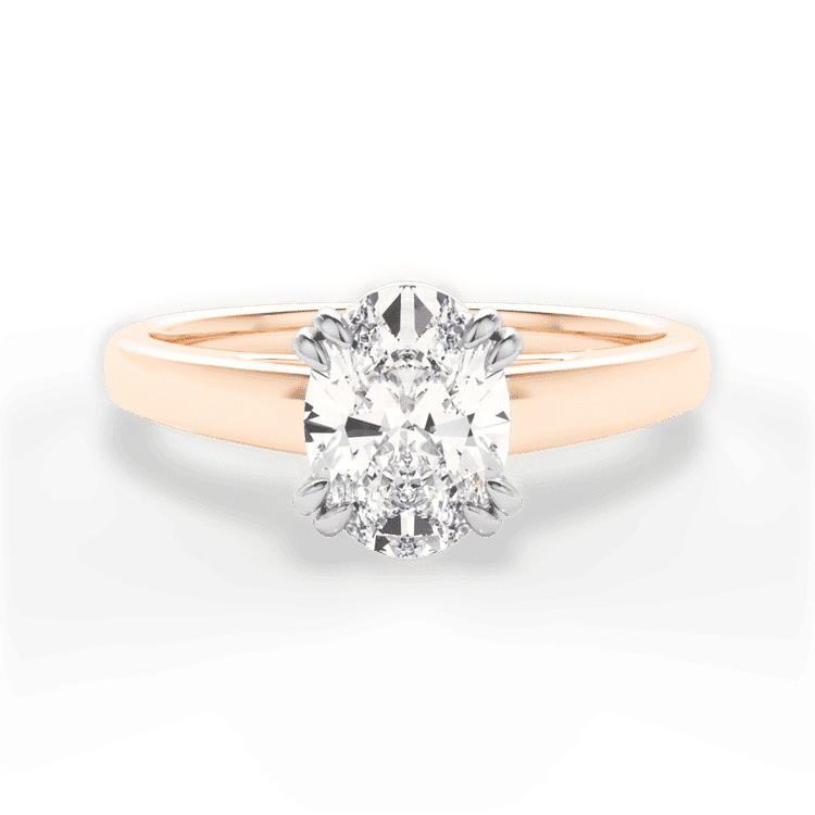 14kt Rose Gold/18kt Rose Gold/oval/top sku 1OZ7232