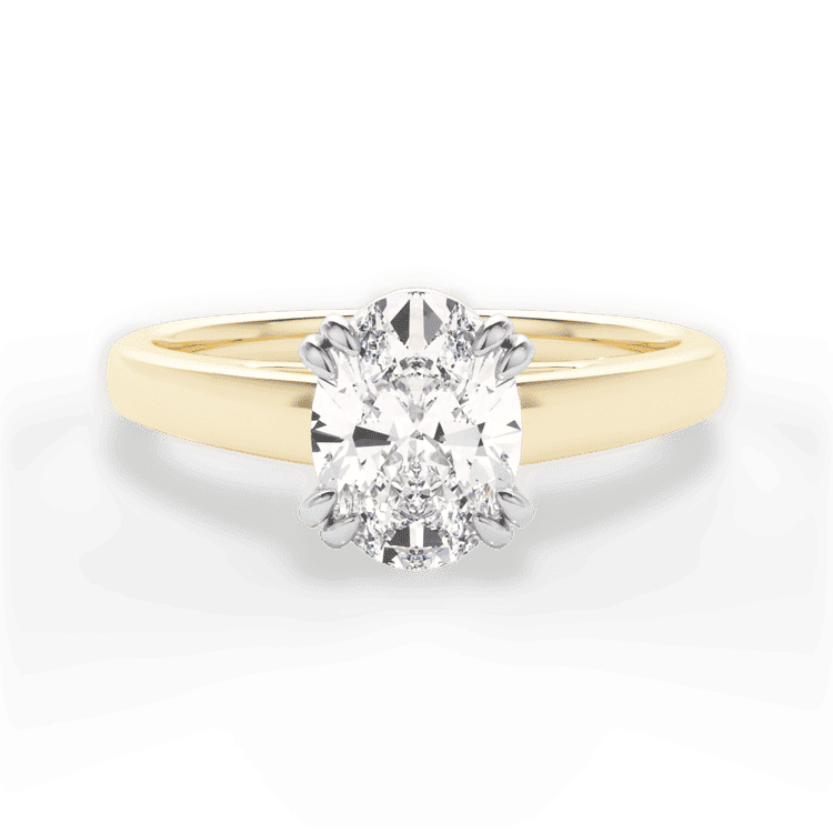 14kt Yellow Gold/18kt Yellow Gold/oval/top sku 1OZ7232