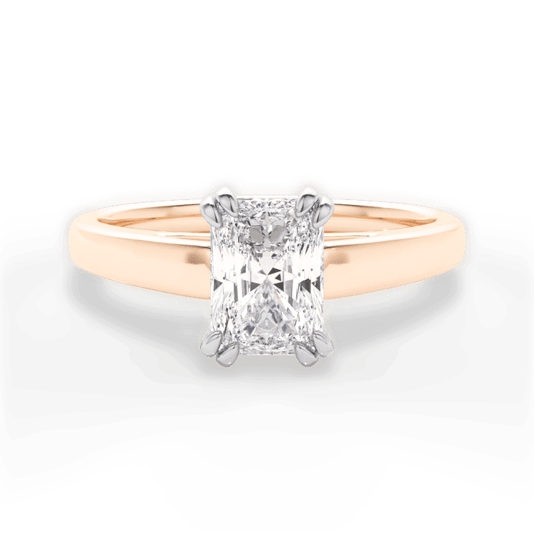 14kt Rose Gold/18kt Rose Gold/radiant/top sku 1RAZ7232