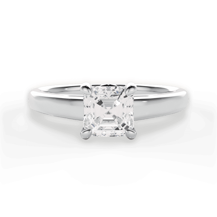 14kt White Gold/18kt White Gold/Platinum/asscher/top sku 1ASZ7234