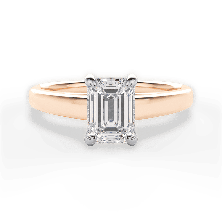 14kt Rose Gold/18kt Rose Gold/emerald/top sku 1ECZ7234
