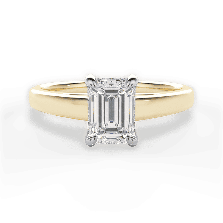 14kt Yellow Gold/18kt Yellow Gold/emerald/top sku 1ECZ7234