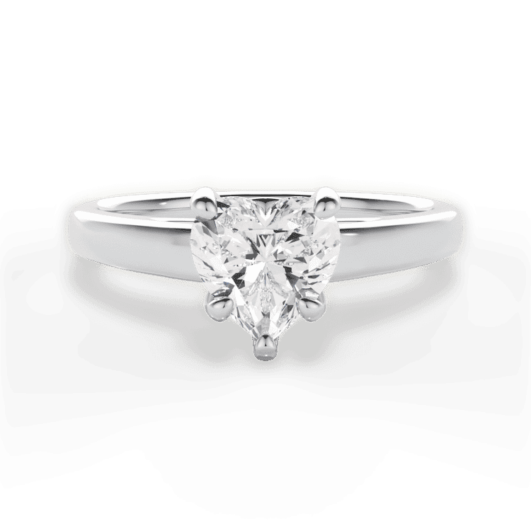 14kt White Gold/18kt White Gold/Platinum/heart/top sku 1HZ7234