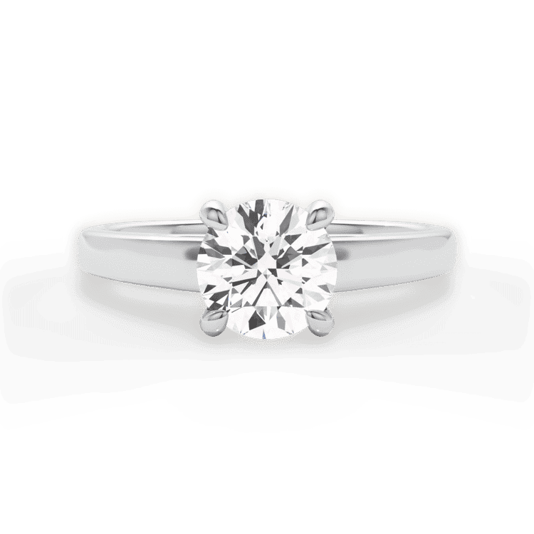 14kt White Gold/18kt White Gold/Platinum/round/top sku 1RZ7234