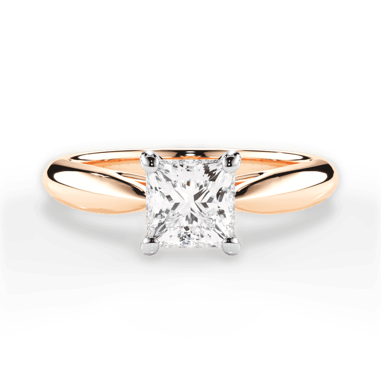 14kt Rose Gold/18kt Rose Gold/princess/top sku 1PCZ7241
