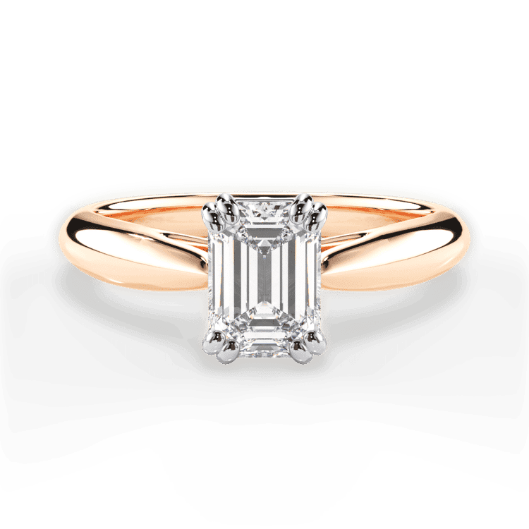 14kt Rose Gold/18kt Rose Gold/emerald/top sku 1ECZ7242