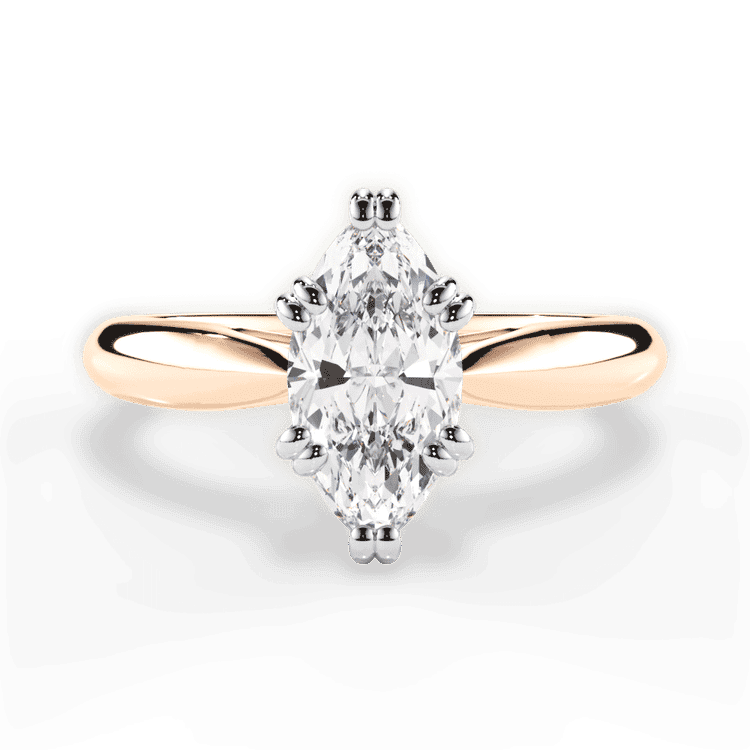 14kt Rose Gold/18kt Rose Gold/marquise/top sku 1MZ7242