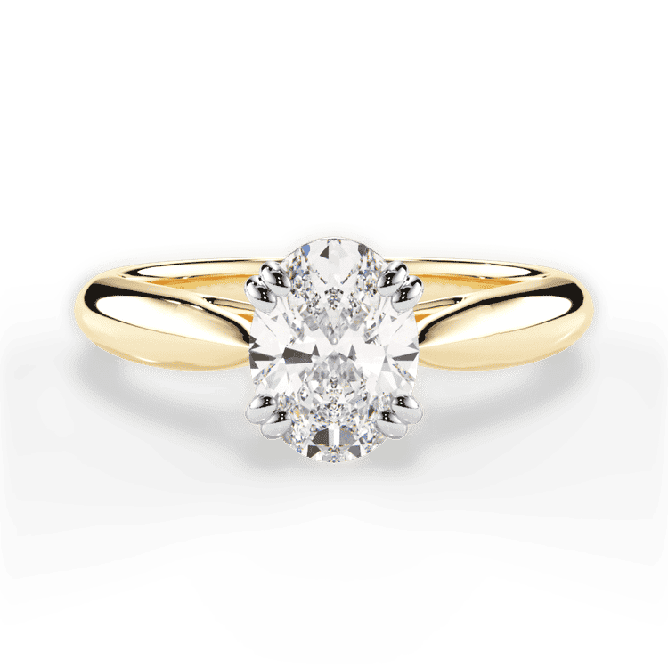 14kt Yellow Gold/18kt Yellow Gold/oval/top sku 1OZ7242