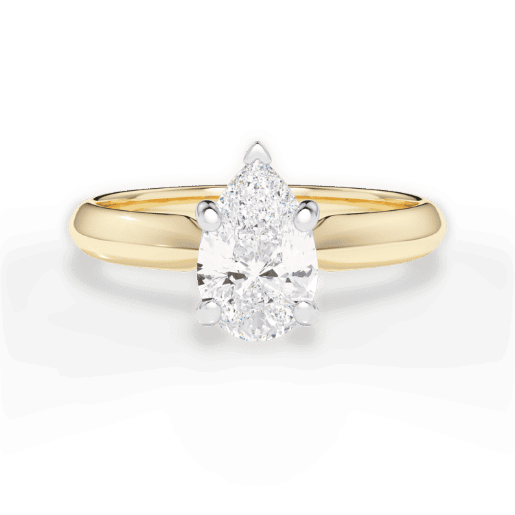 14kt Yellow Gold/18kt Yellow Gold/pear/top sku 1PZ7261