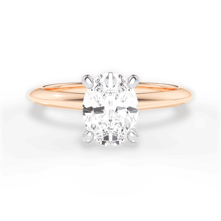 14kt Rose Gold/18kt Rose Gold/oval/top sku 1OZ7286