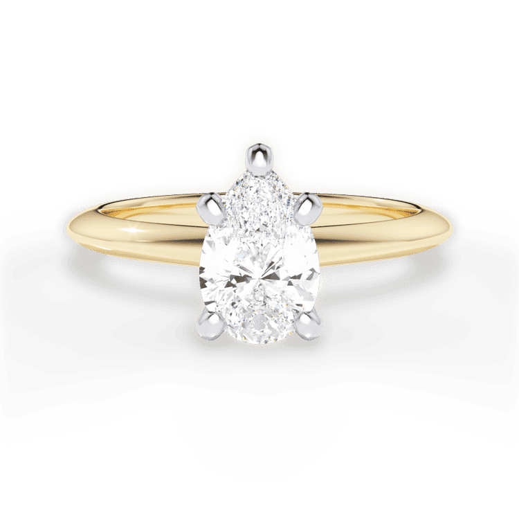 14kt Yellow Gold/18kt Yellow Gold/pear/top sku 1PZ7286