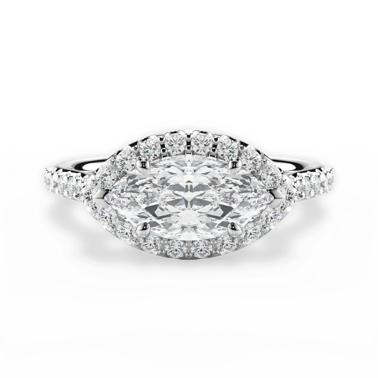 14kt White Gold/18kt White Gold/Platinum/marquise/top sku 1MZ1363