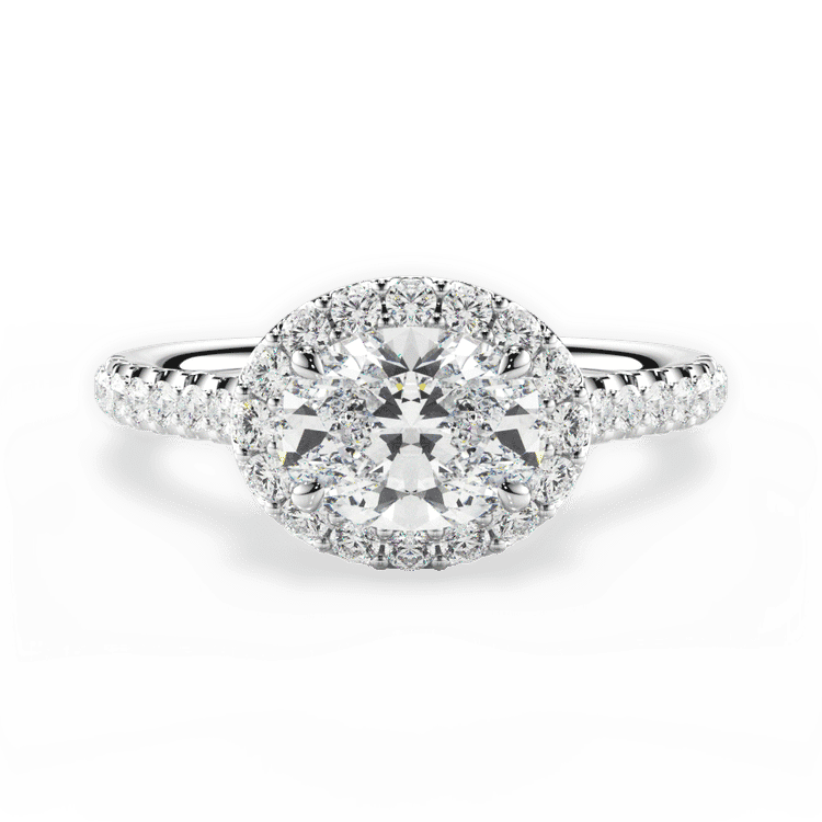 14kt White Gold/18kt White Gold/Platinum/oval/top sku 1OZ1363